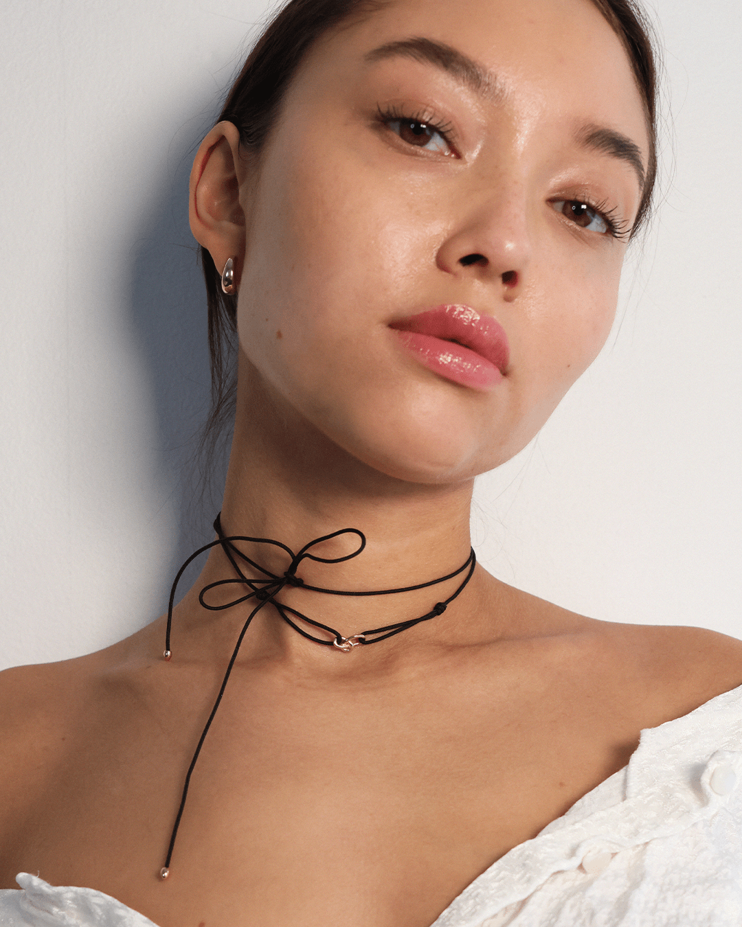 Gold Knot Cord Necklace