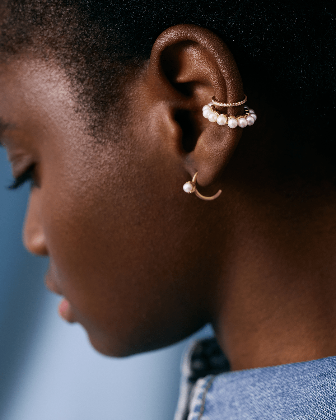 Bold Pearl Ear Cuff