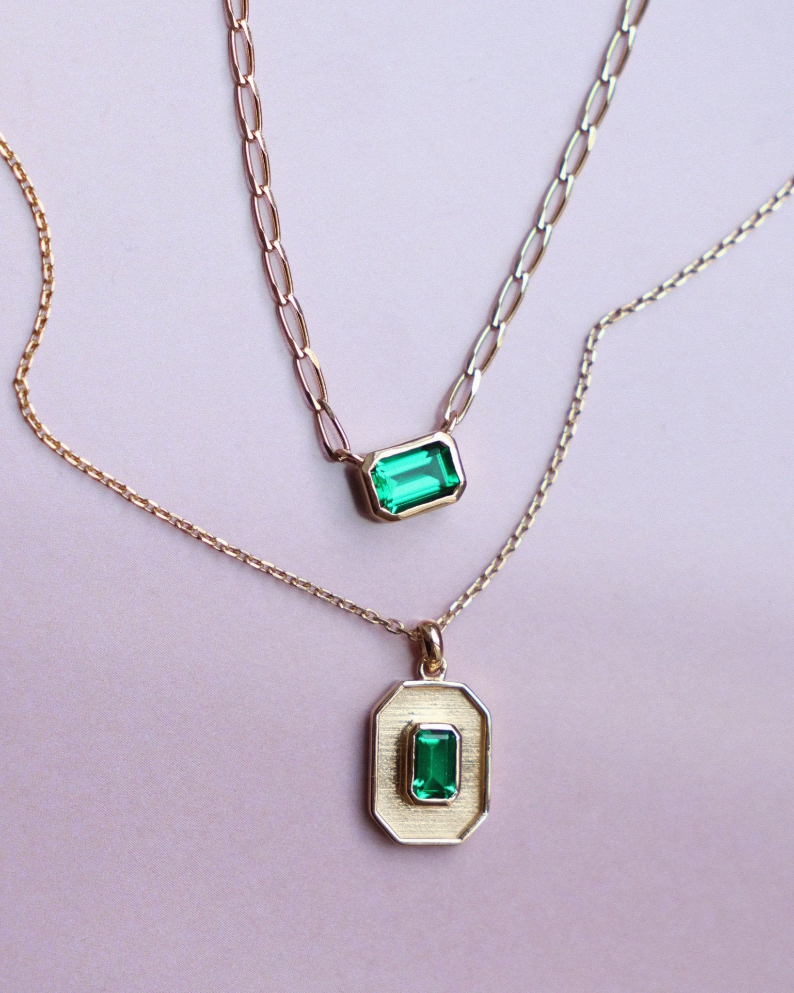 Emerald Amulet Necklace
