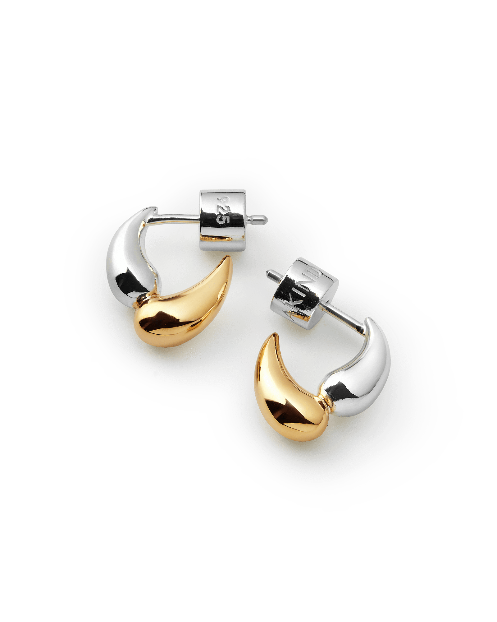 Mix Vermeil & Silver,pair