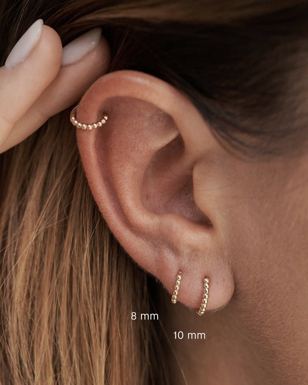 Beaded Hoops
