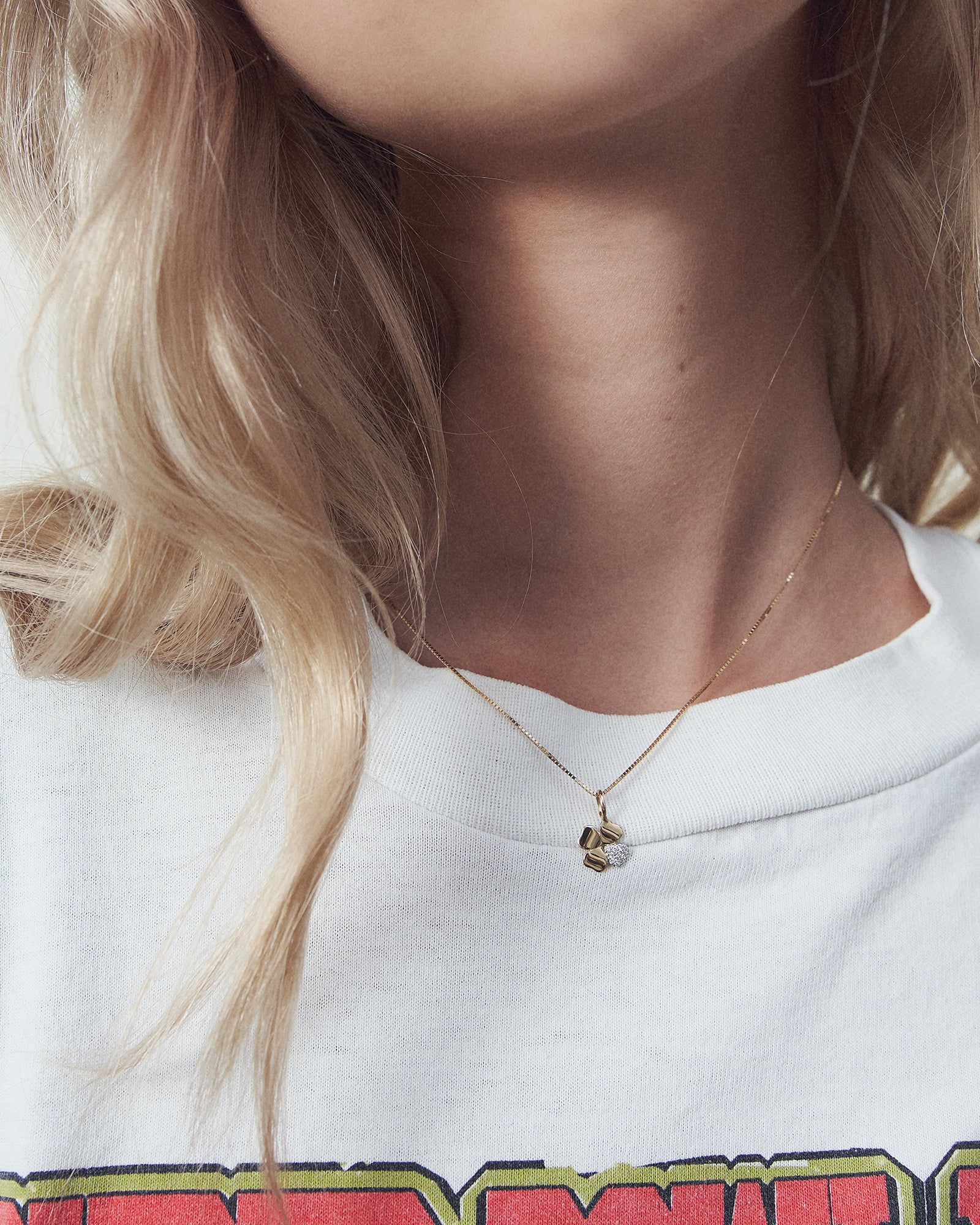 Diamond Four-Leaf Clover Charm