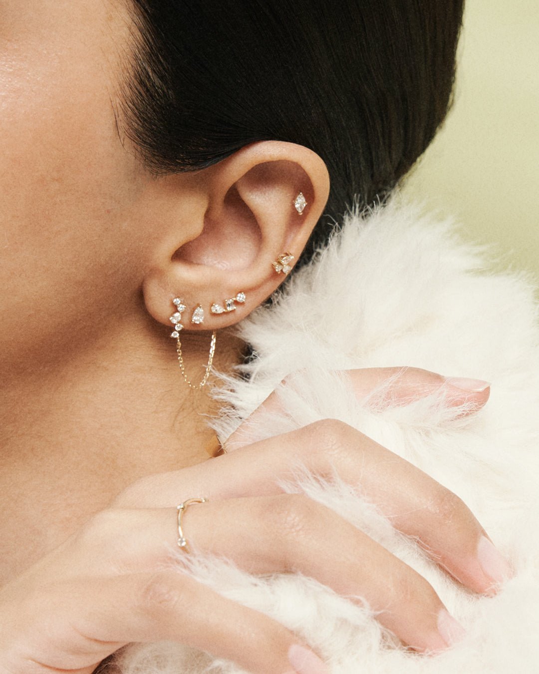 Diamond Quintet Connector Stud