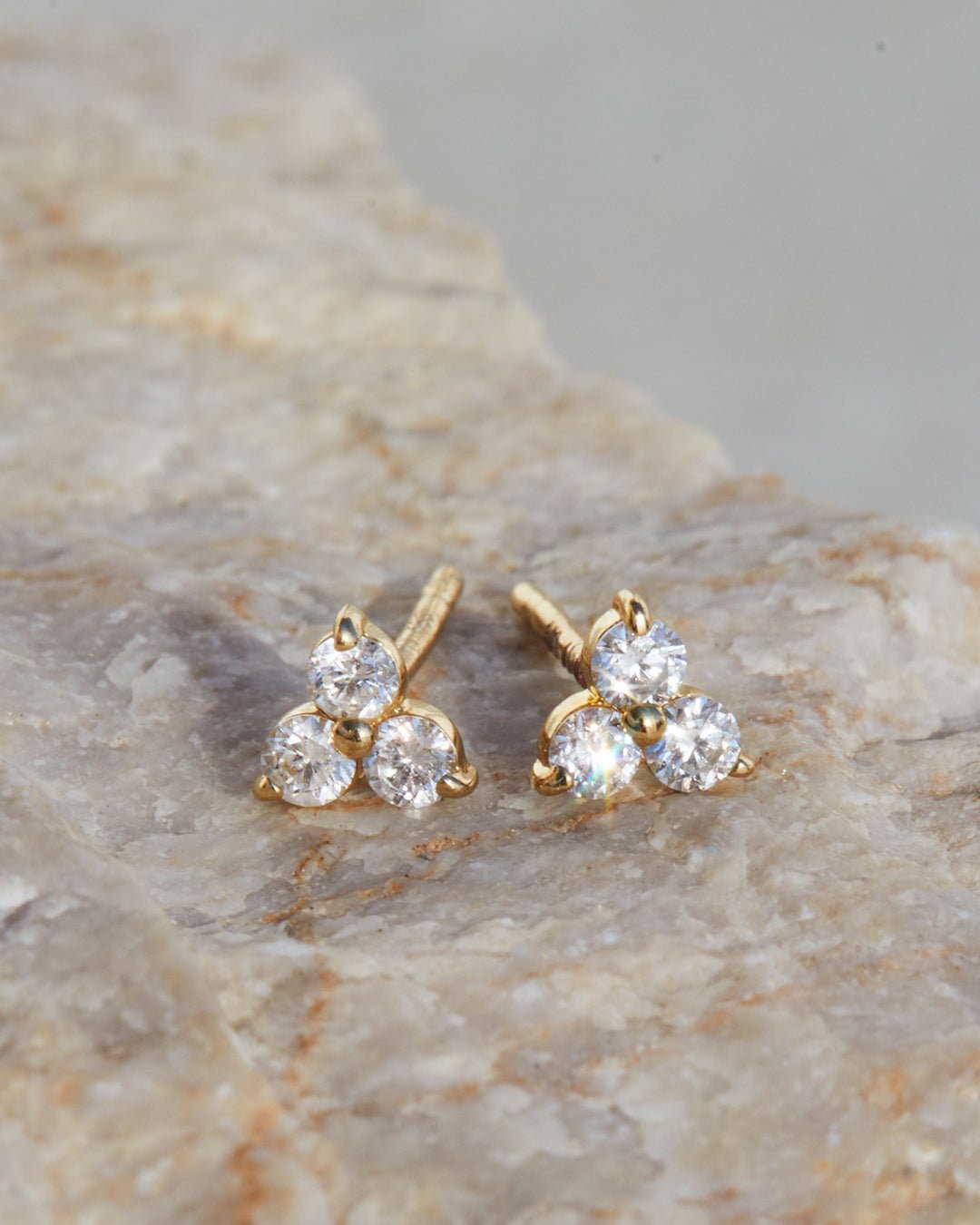 Diamond Trinity Studs