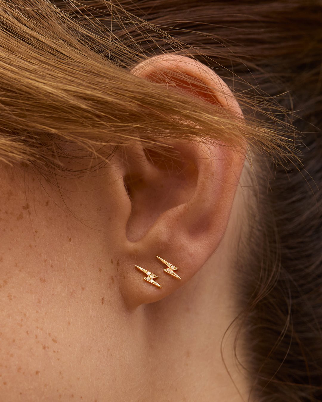 Diamond Lightning Studs