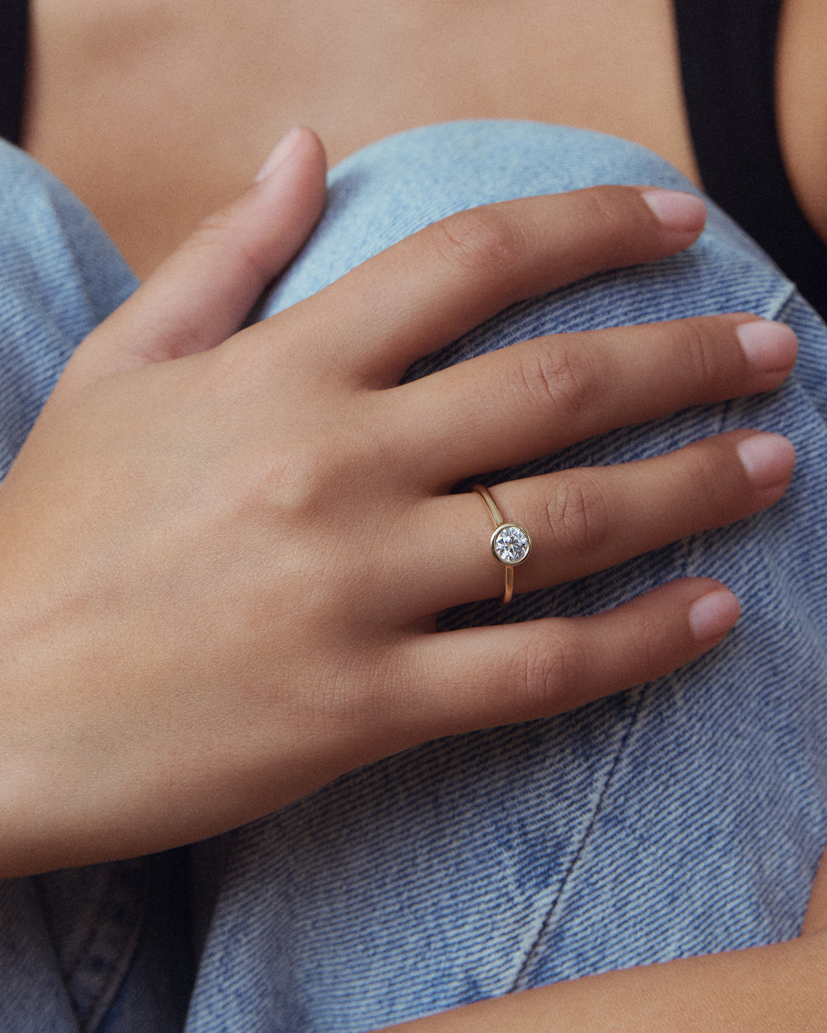Bezel Diamond Ring – 0.5 ct