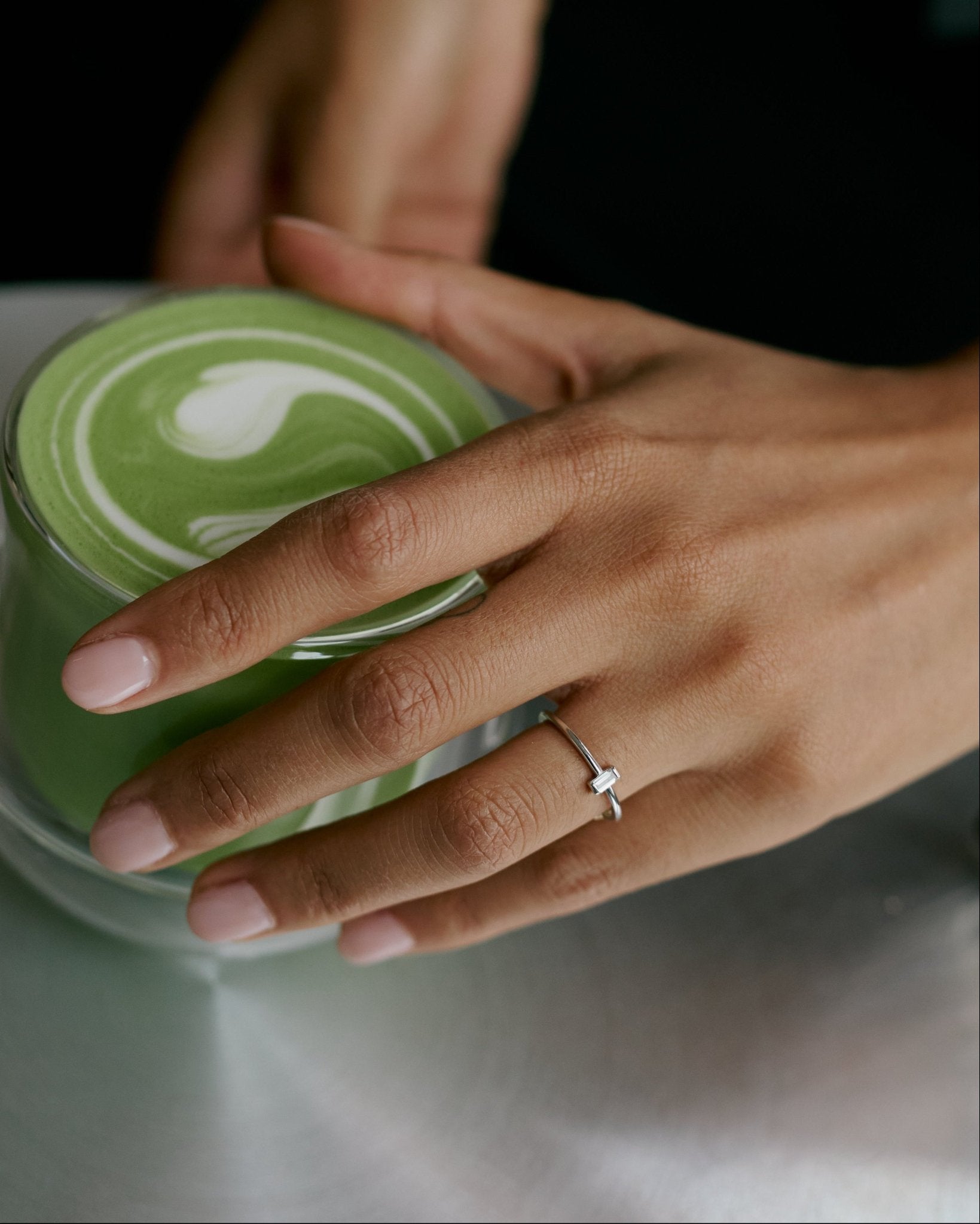 Vertical Baguette Diamond Ring