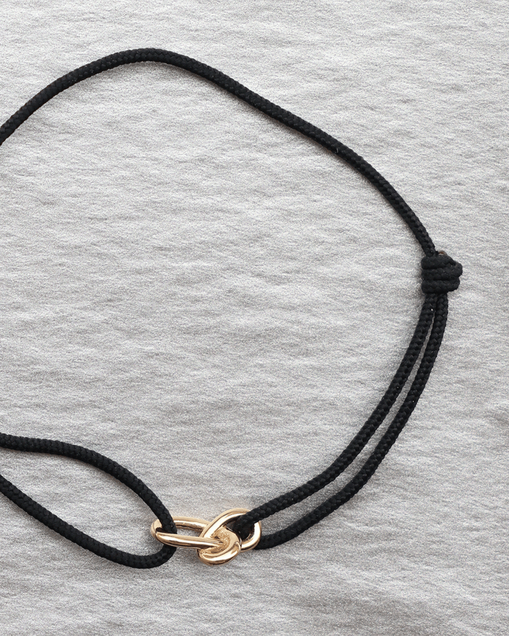 Gold Knot Cord Bracelet