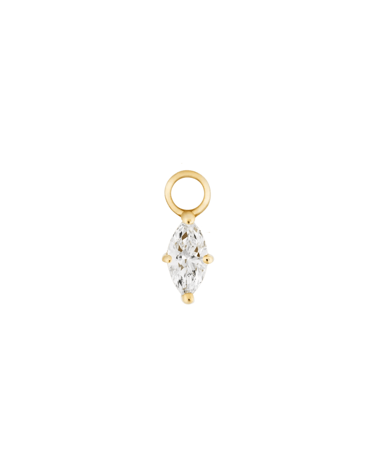 Marquise Diamond Hoop Charm
