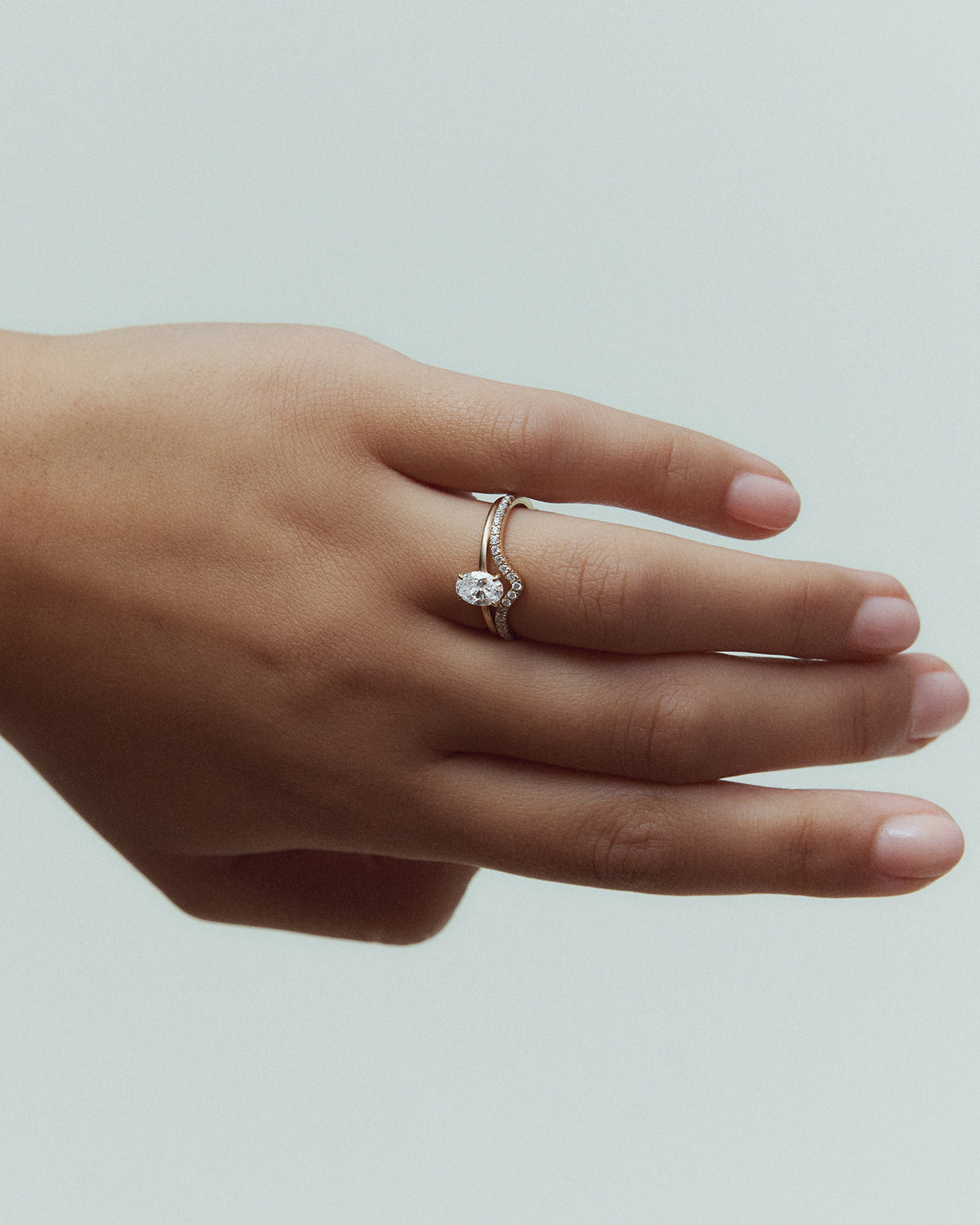 Oval Cut Diamond Ring – 0.5 ct
