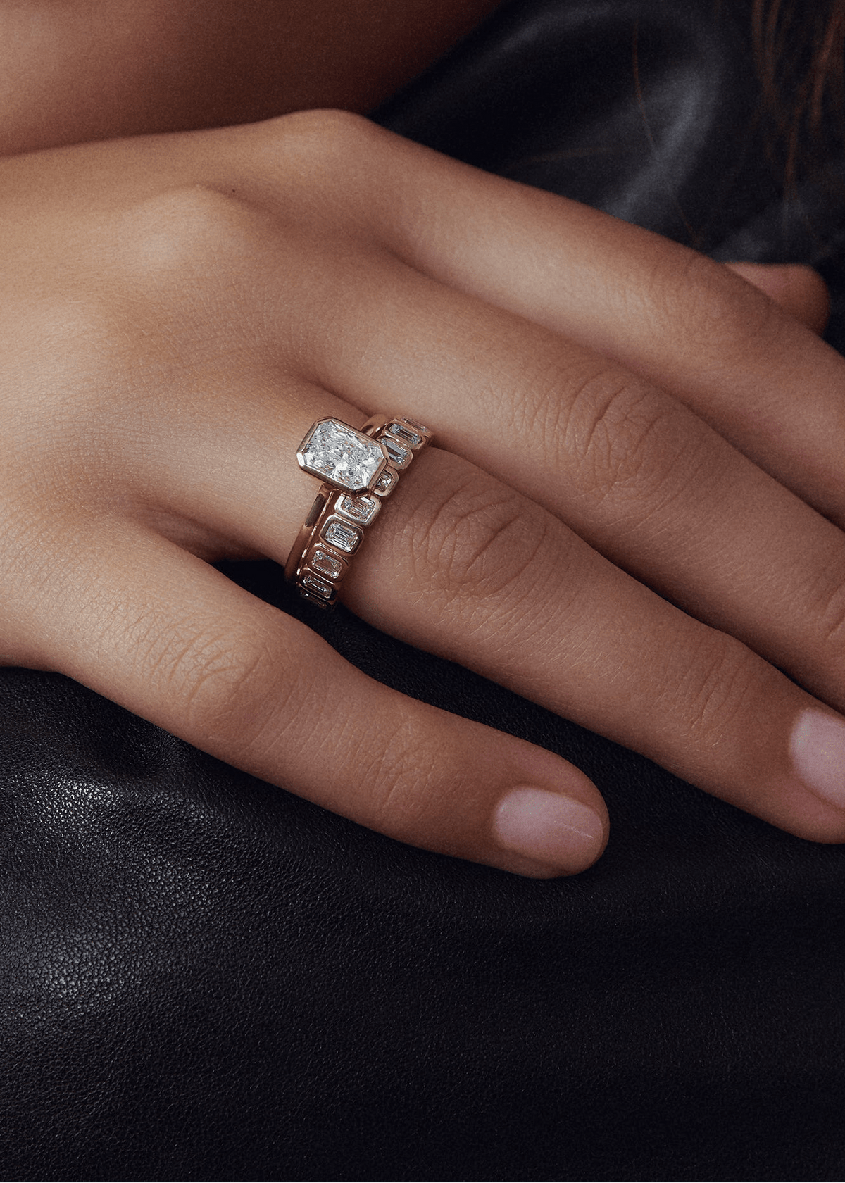 Emerald Cut Eternity Ring