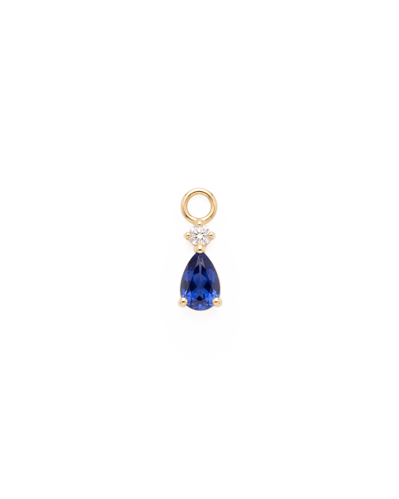 Diamond and Sapphire Hoop Charm