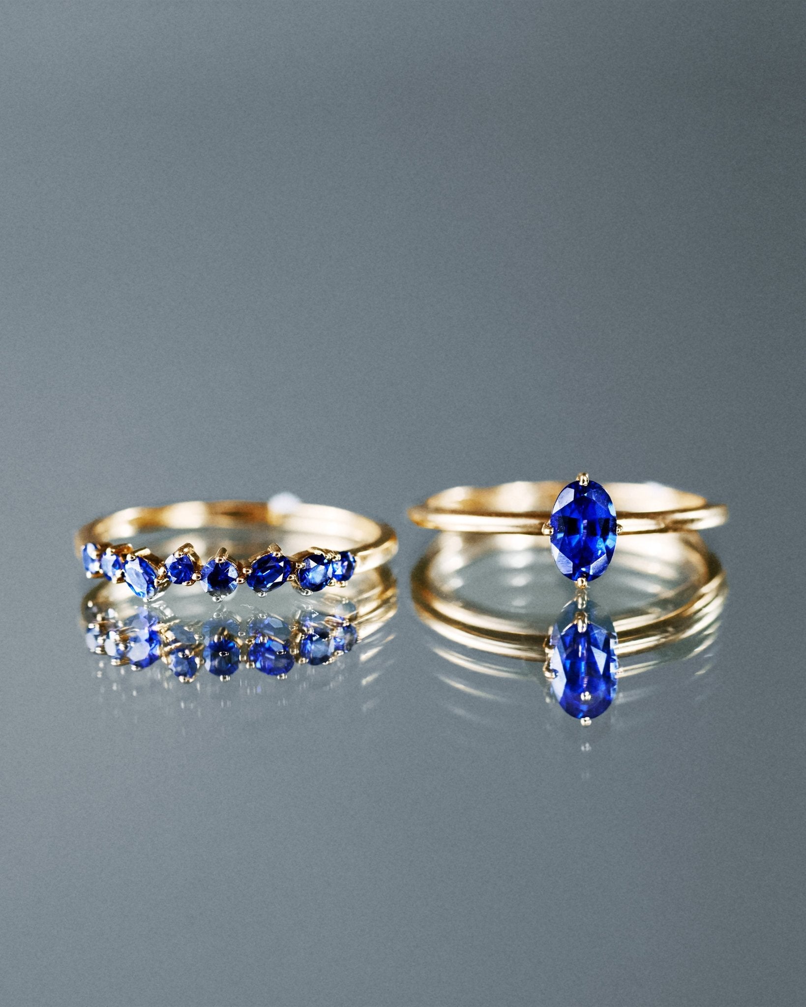 Sapphire Solitaire Ring