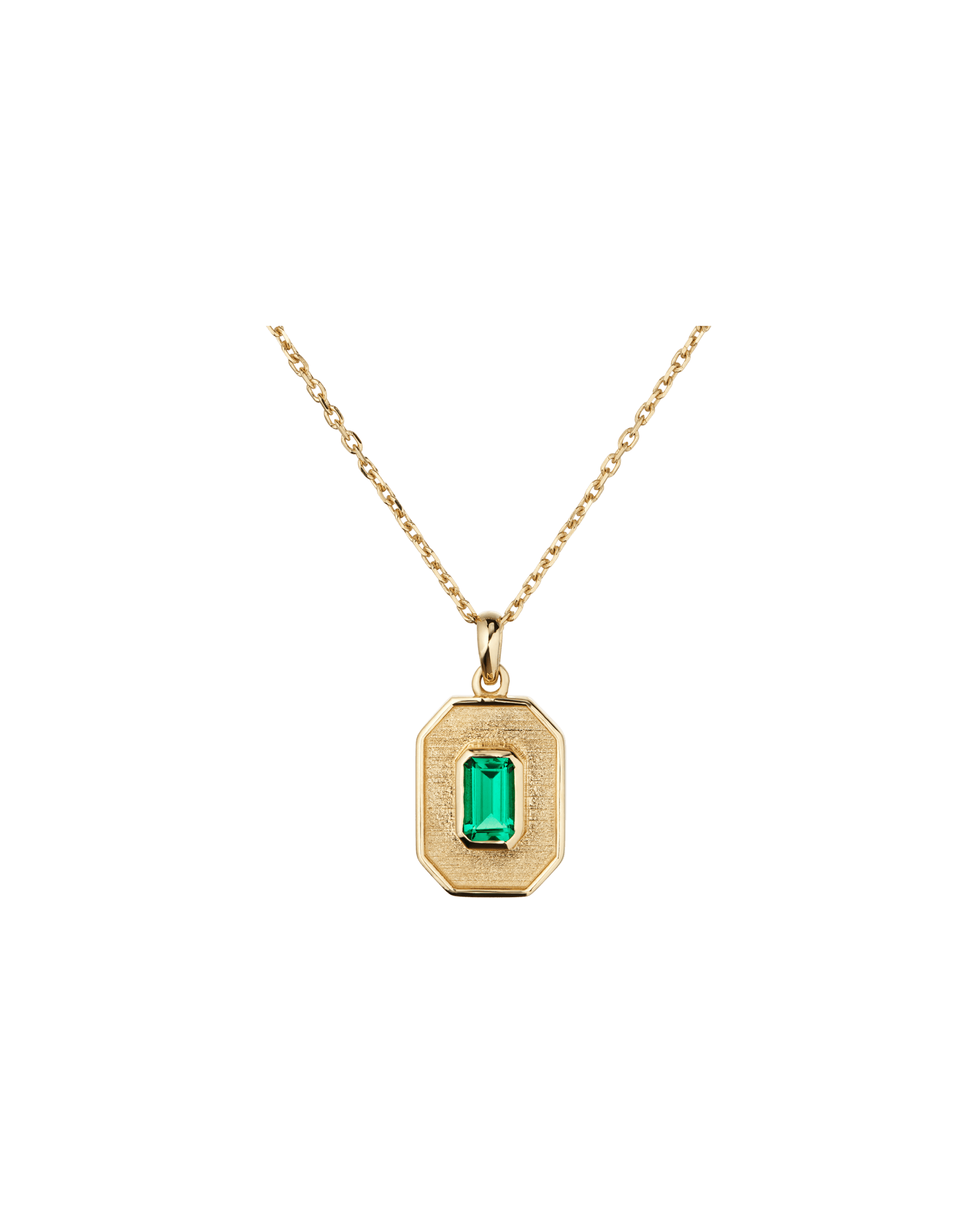 Emerald Amulet Necklace