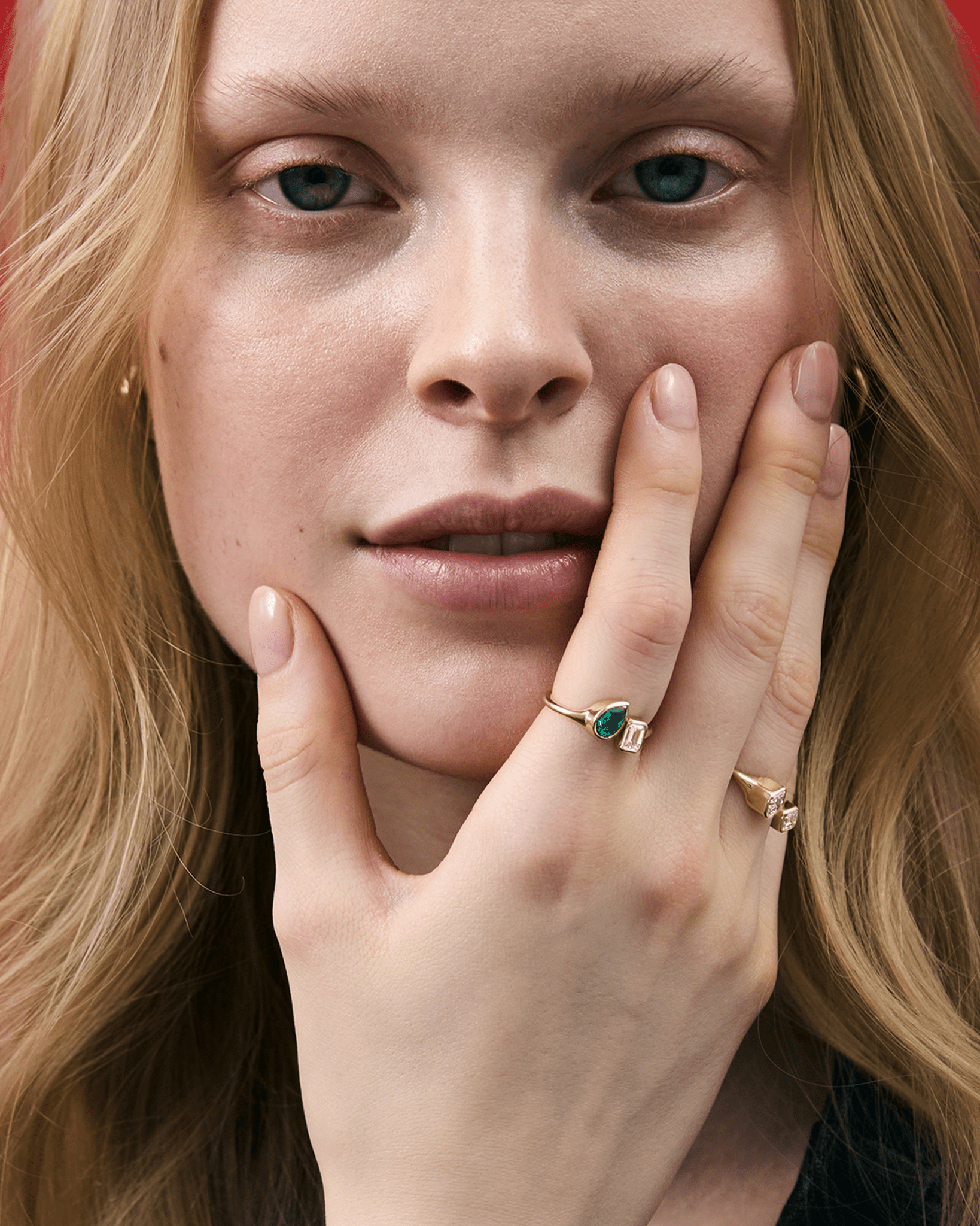 Toi et Moi Emerald Ring