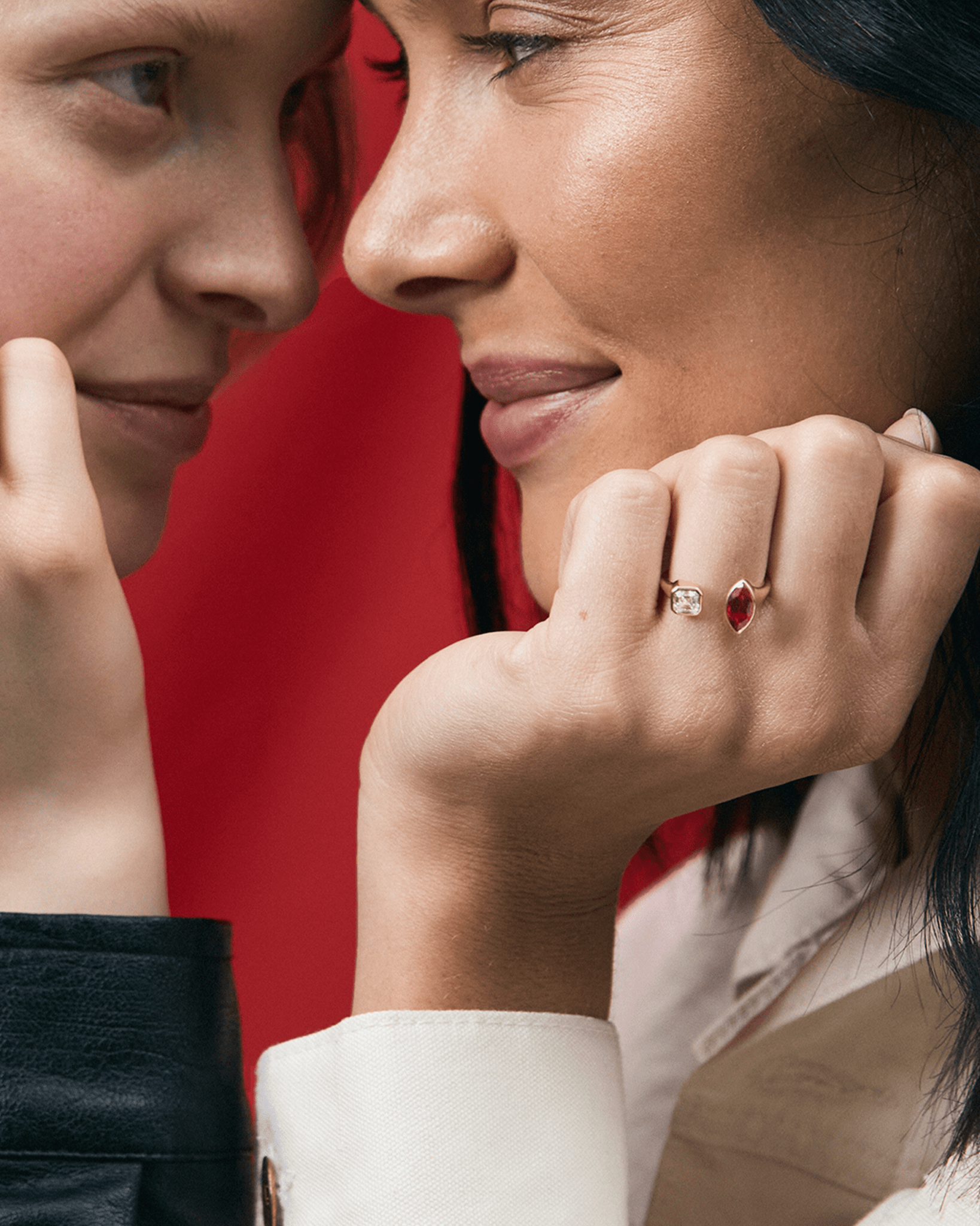 Toi et Moi Ruby Ring