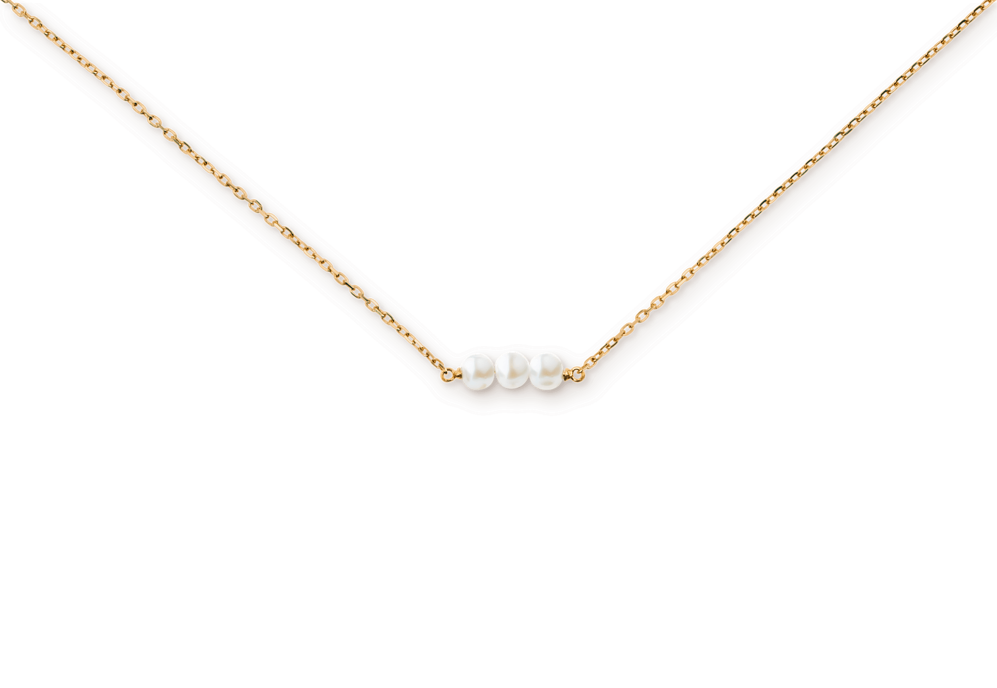 Threaded Pearl Necklace