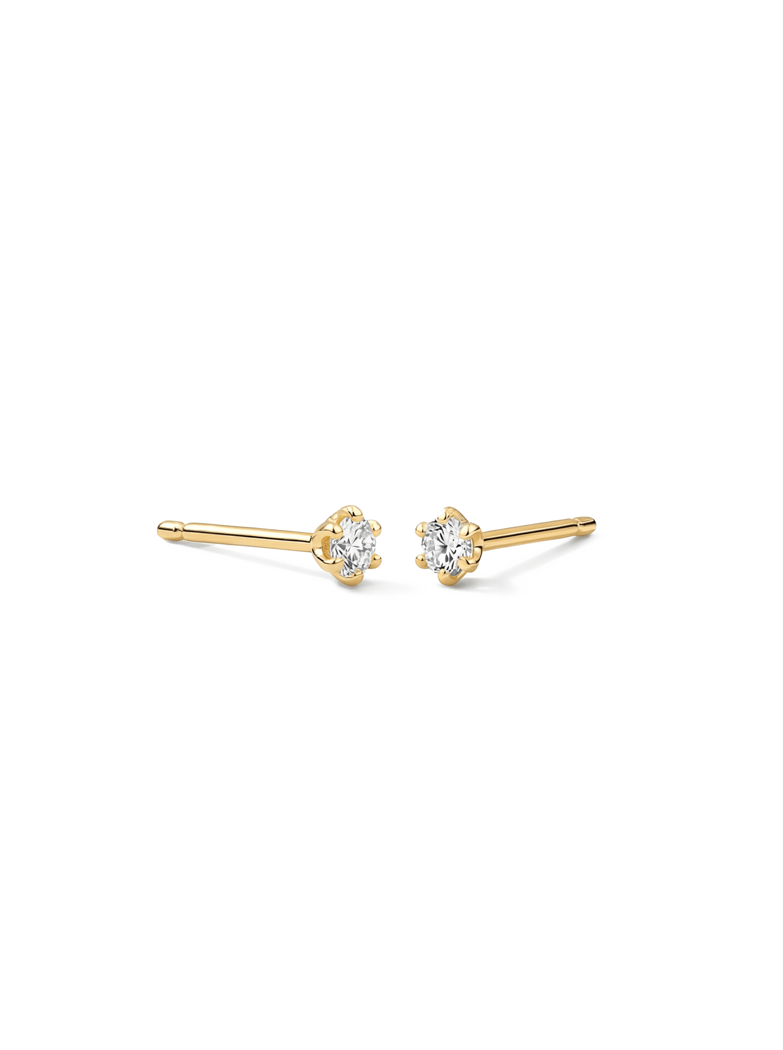 gold,2 x 0.11 ct,pair