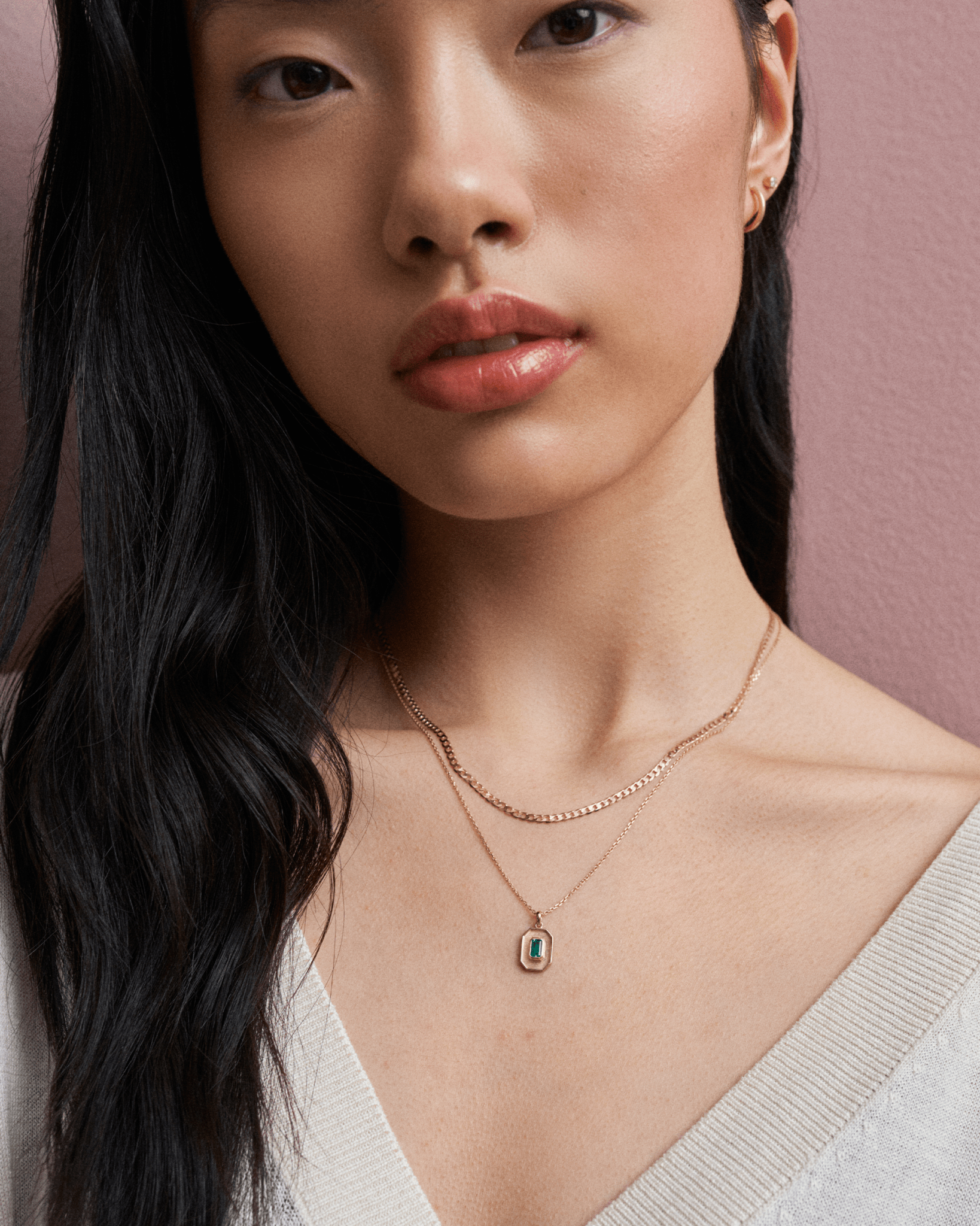 Emerald Amulet Necklace