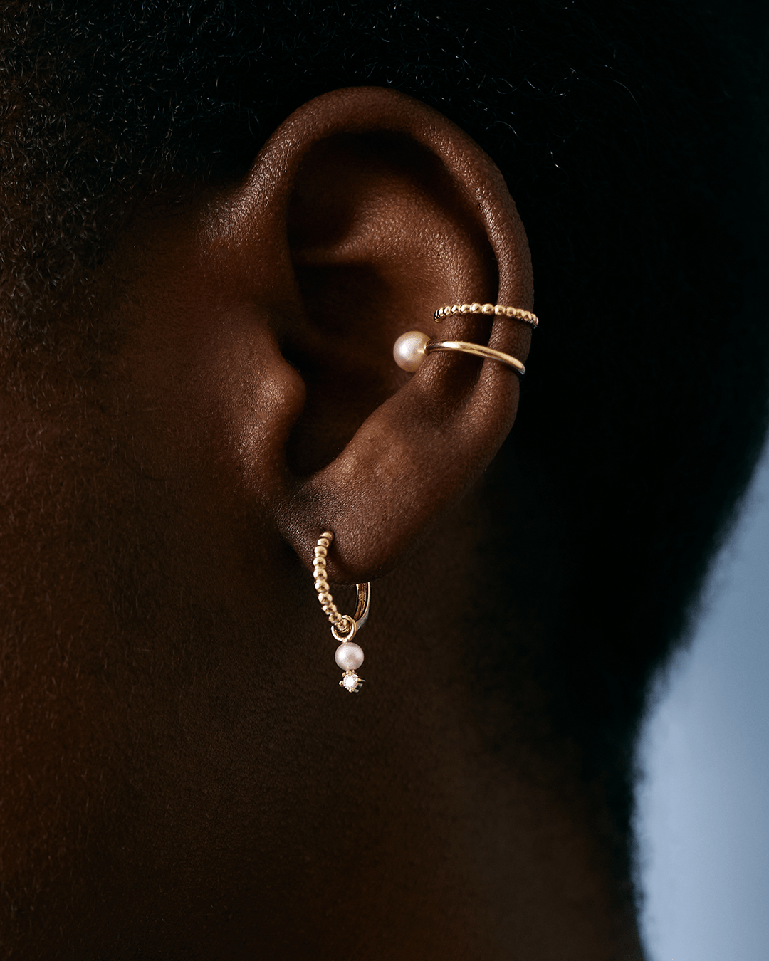 Single Pearl Ear Cuff