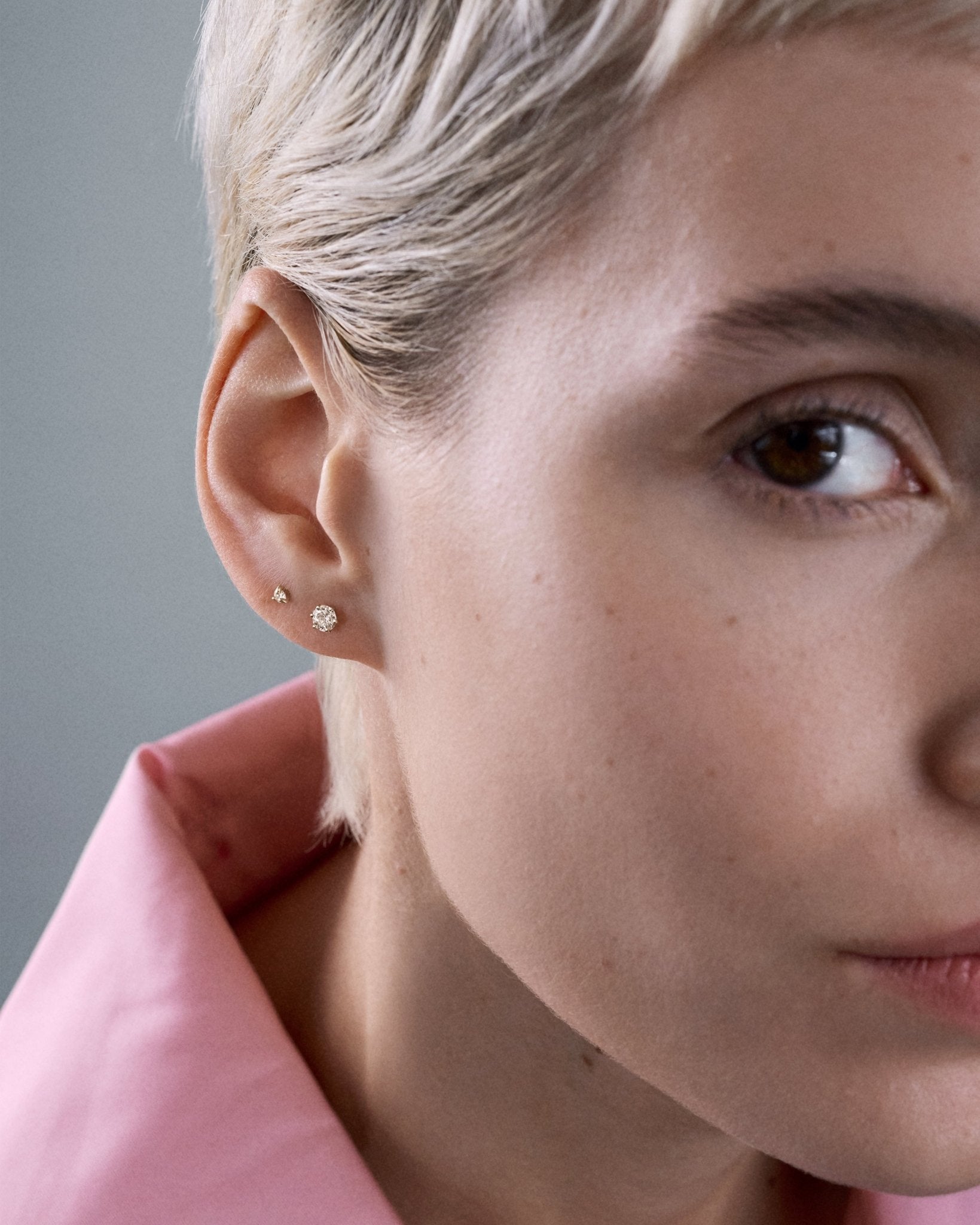 Six Prong Diamond Studs