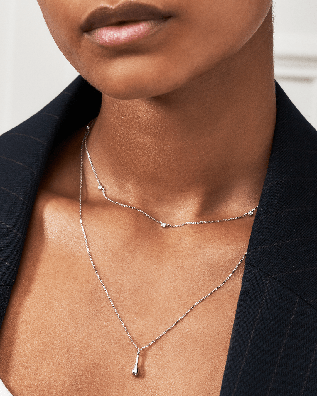 Station Diamond Necklace