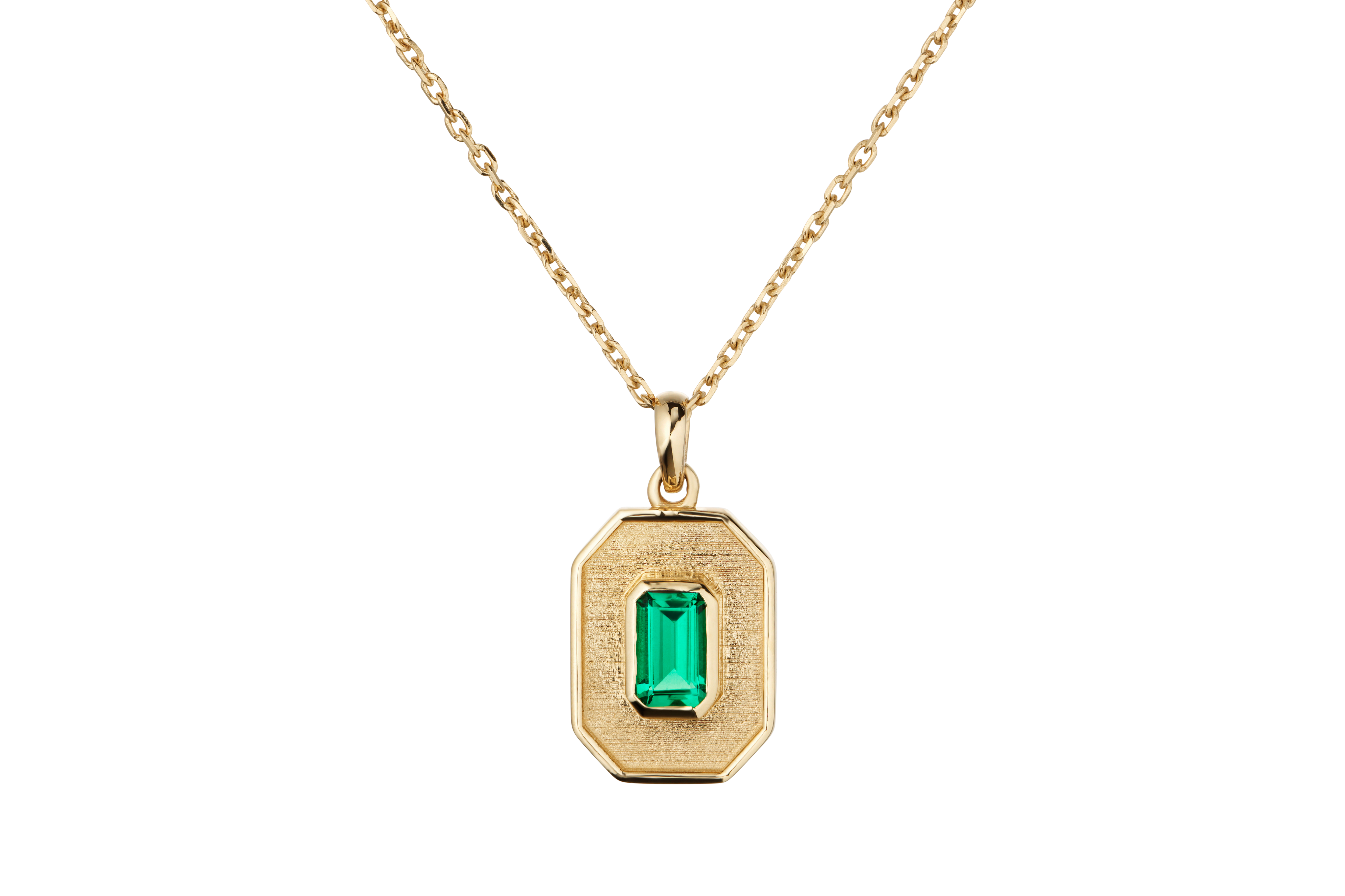 Emerald Amulet Necklace