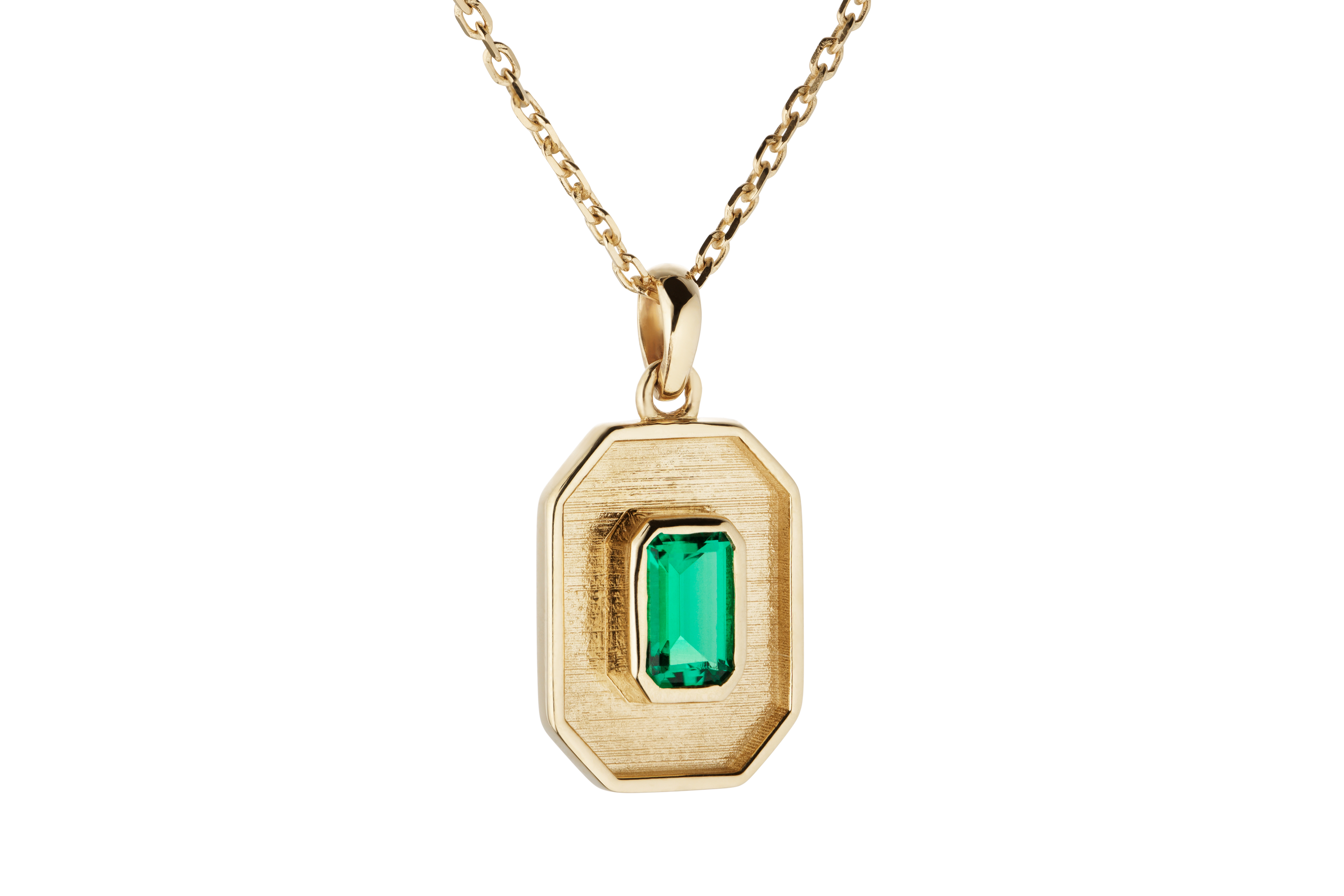 Emerald Amulet Necklace