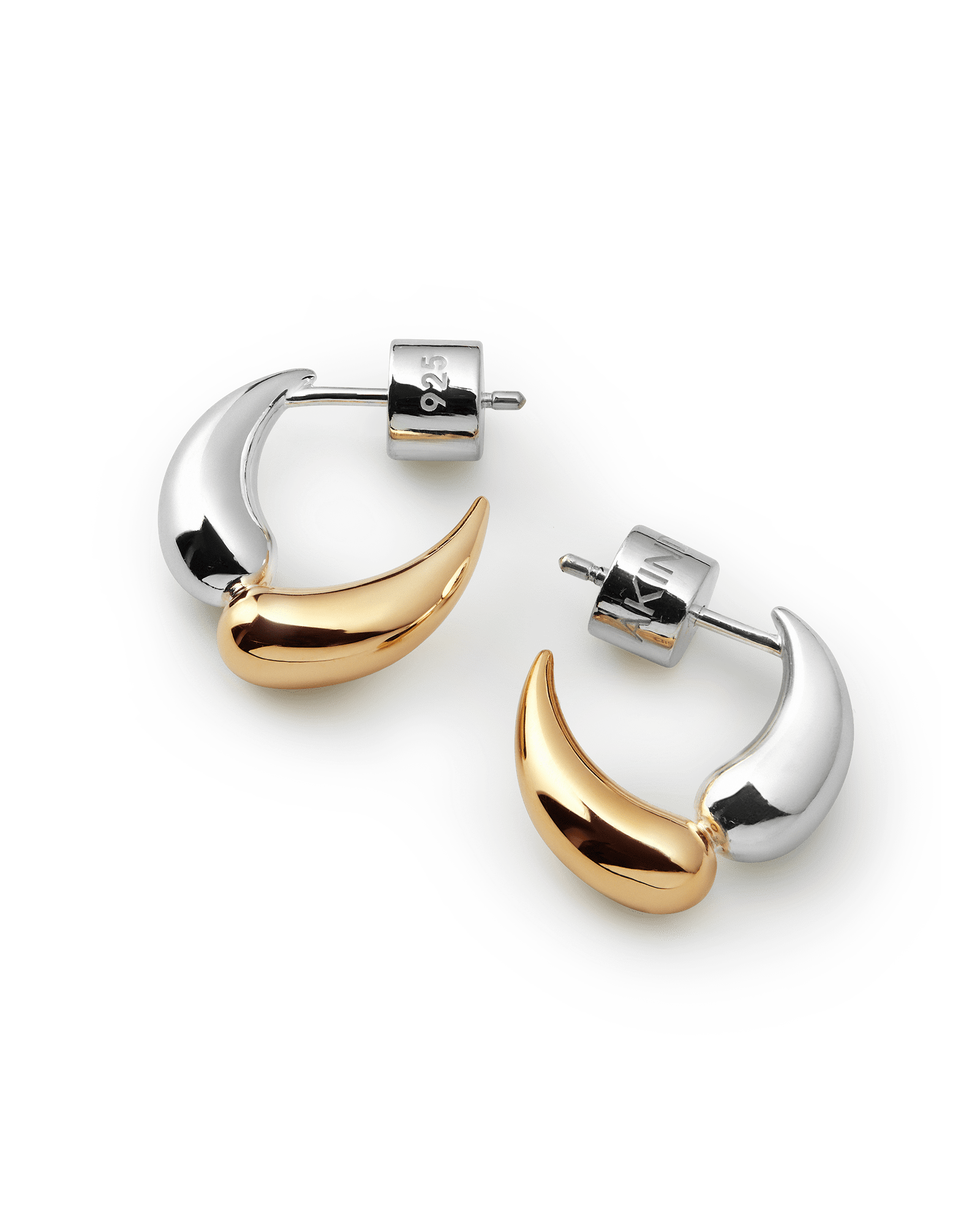 Mix Vermeil & Silver,pair