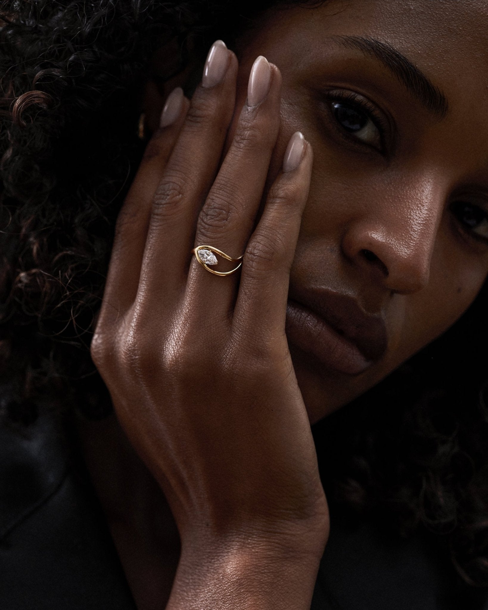 Floating Marquise Ring