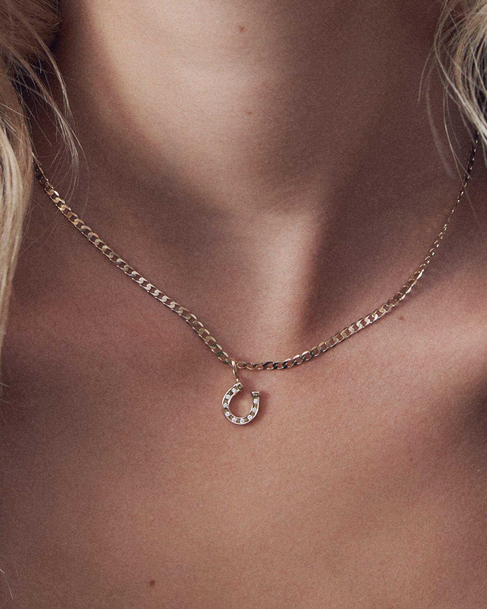 Diamond Horse Shoe Charm