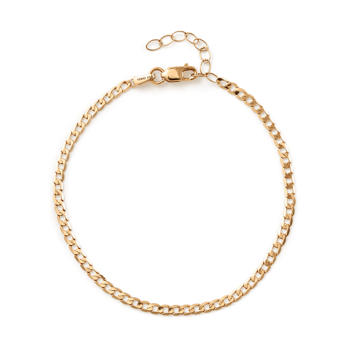 Chainlink Curb Chain Bracelet - 14K Gold | Akind