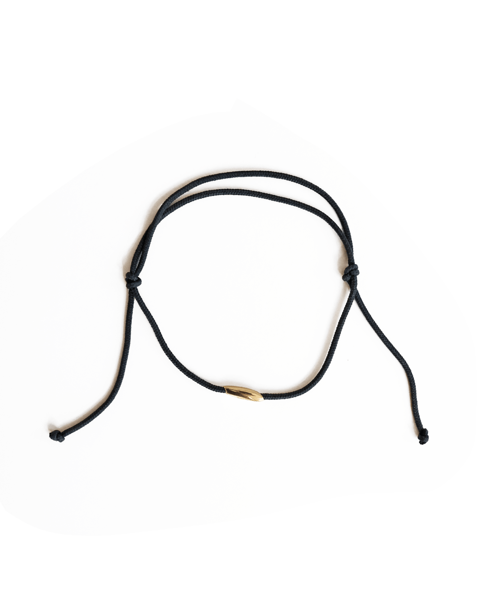 Gold Tube Cord Bracelet - Sample