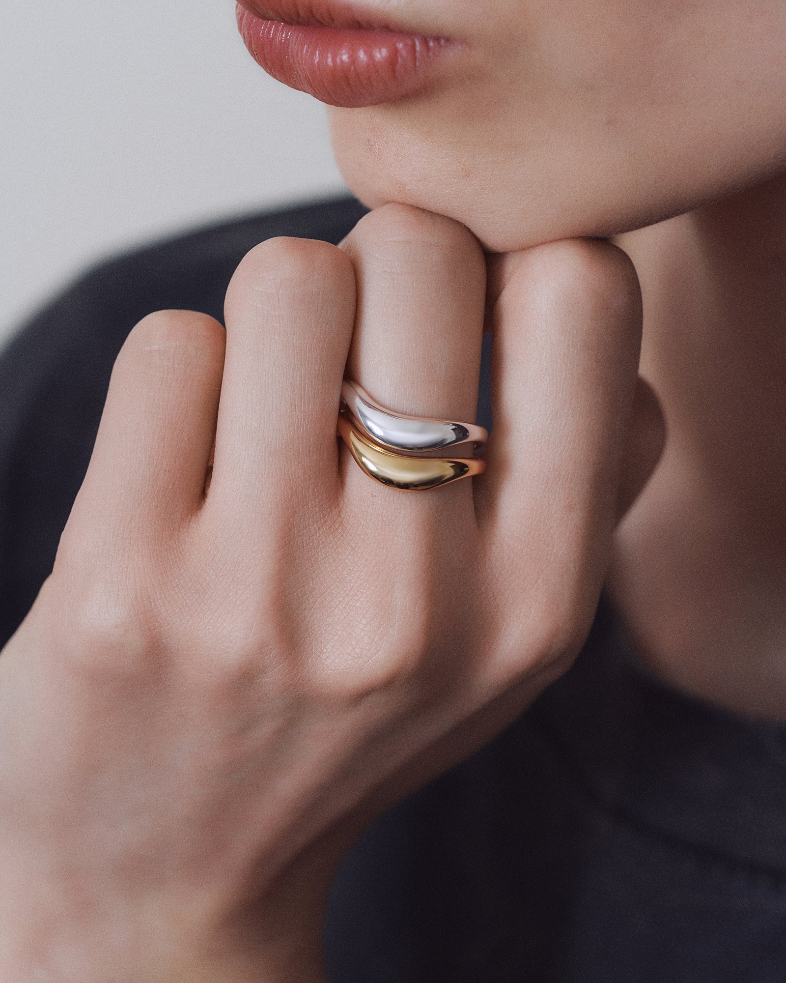 Curve Ring | Sterling Silver & 18K Gold Vermeil | Akind