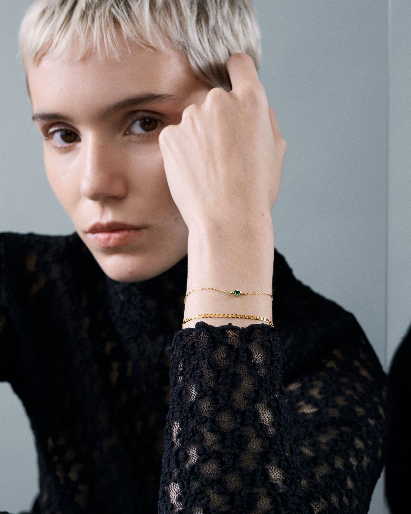 Emerald Bracelet Set