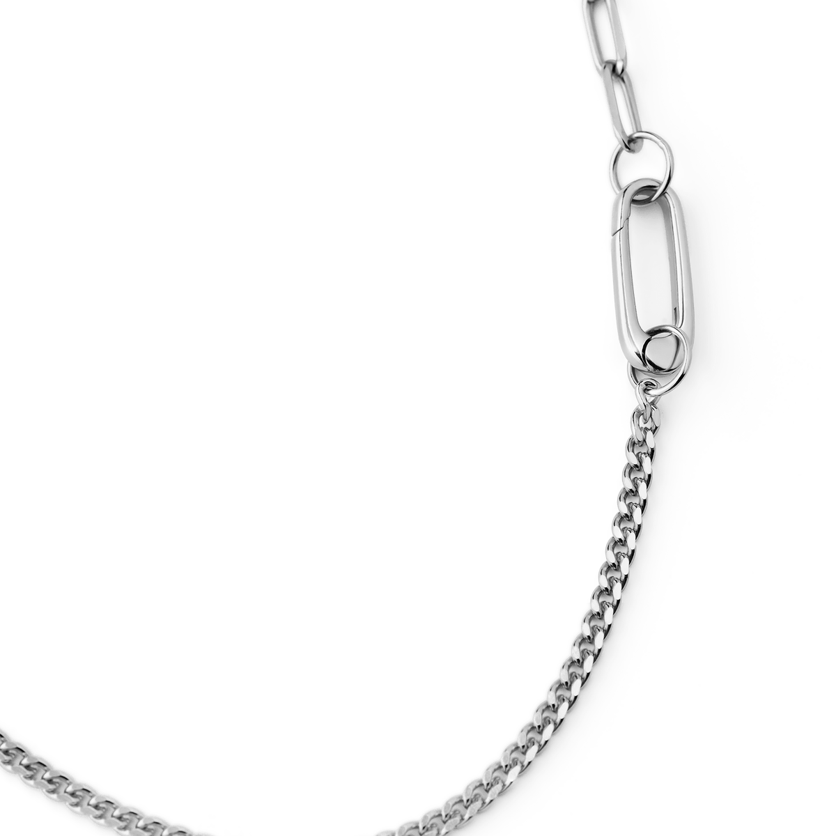 Carabiner Chain Necklace | Sterling Silver & 18K Gold Vermeil | Akind