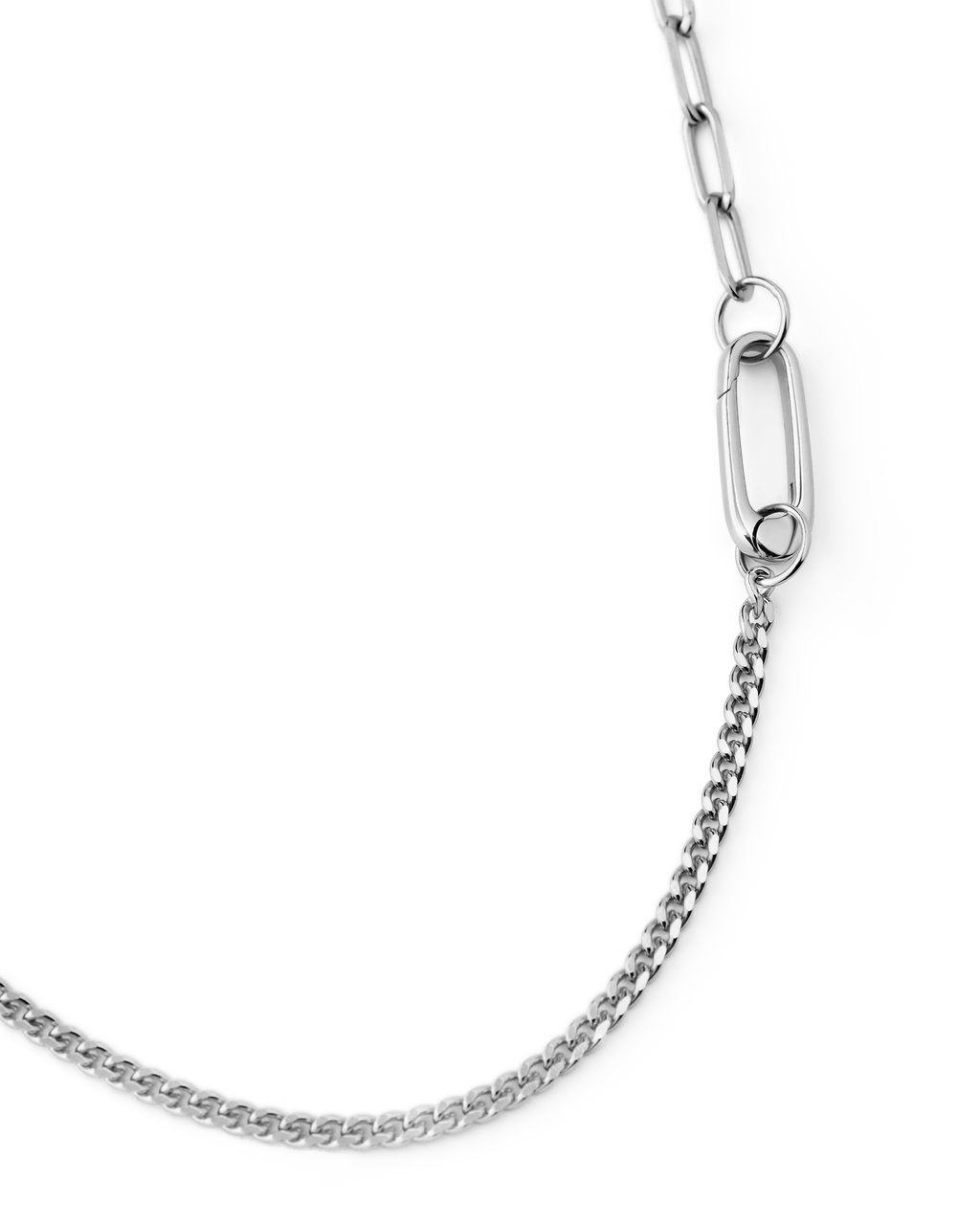 Carabiner Chain Necklace | Sterling Silver & 18K Gold Vermeil | Akind