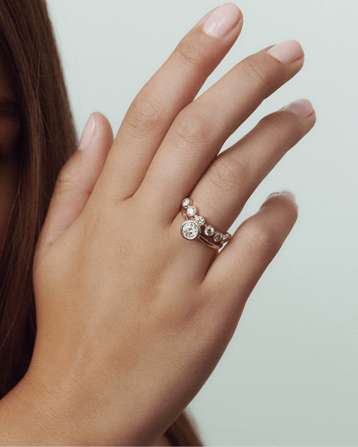 Bold Diamond Bezel Band