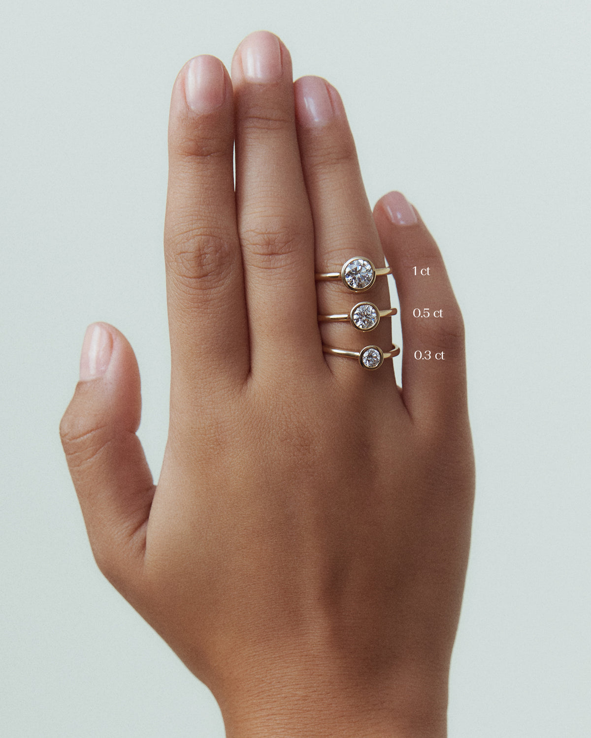Bezel Diamond Ring