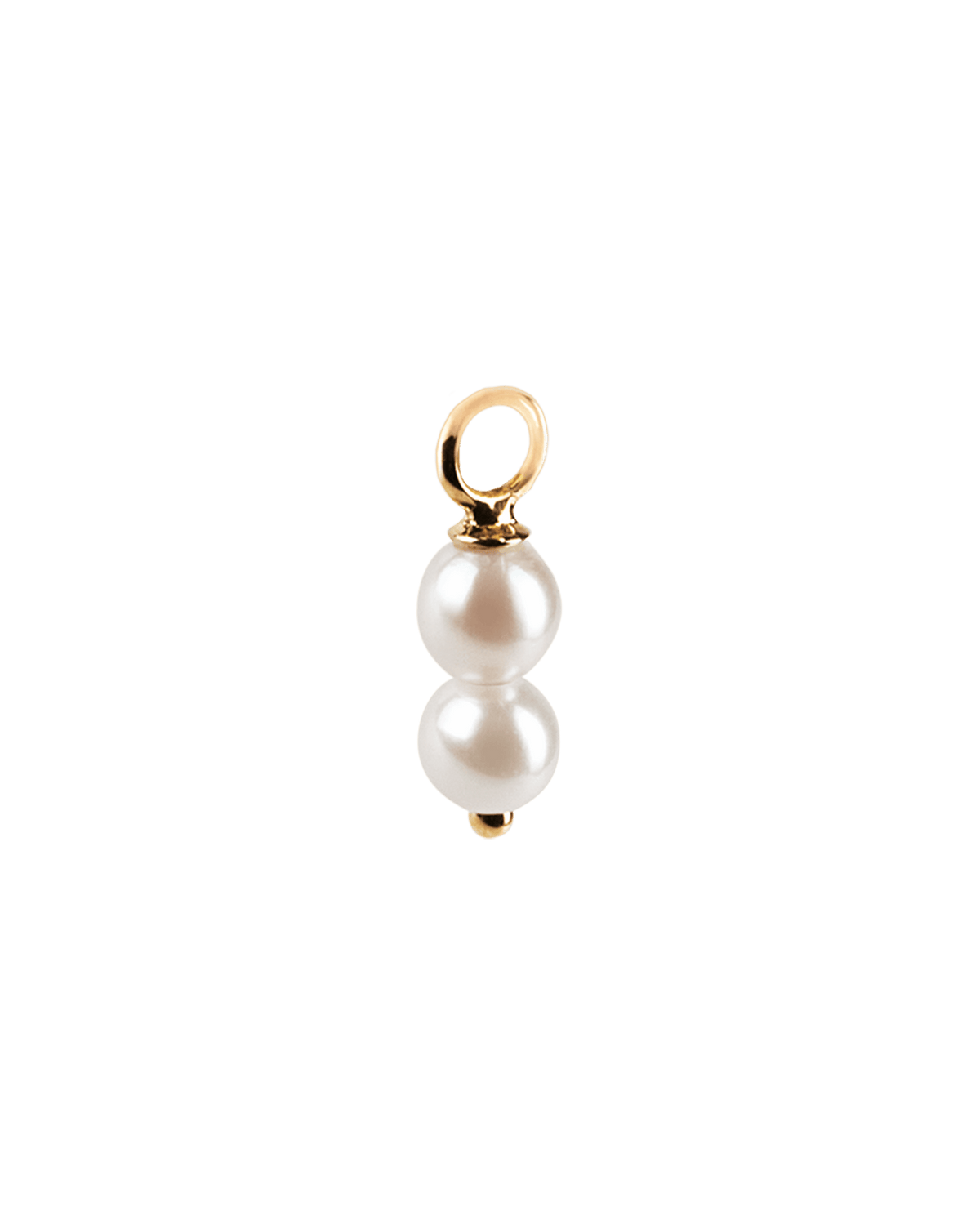 Double Pearl Hoop Charm