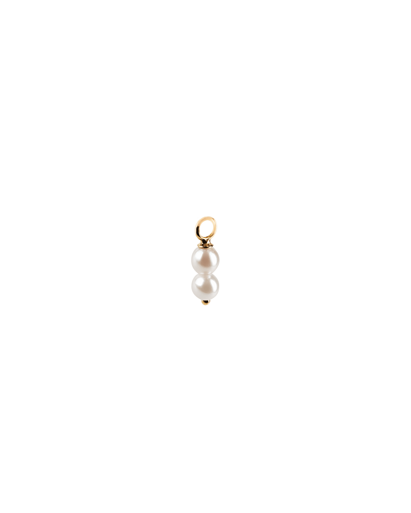 Double Pearl Hoop Charm