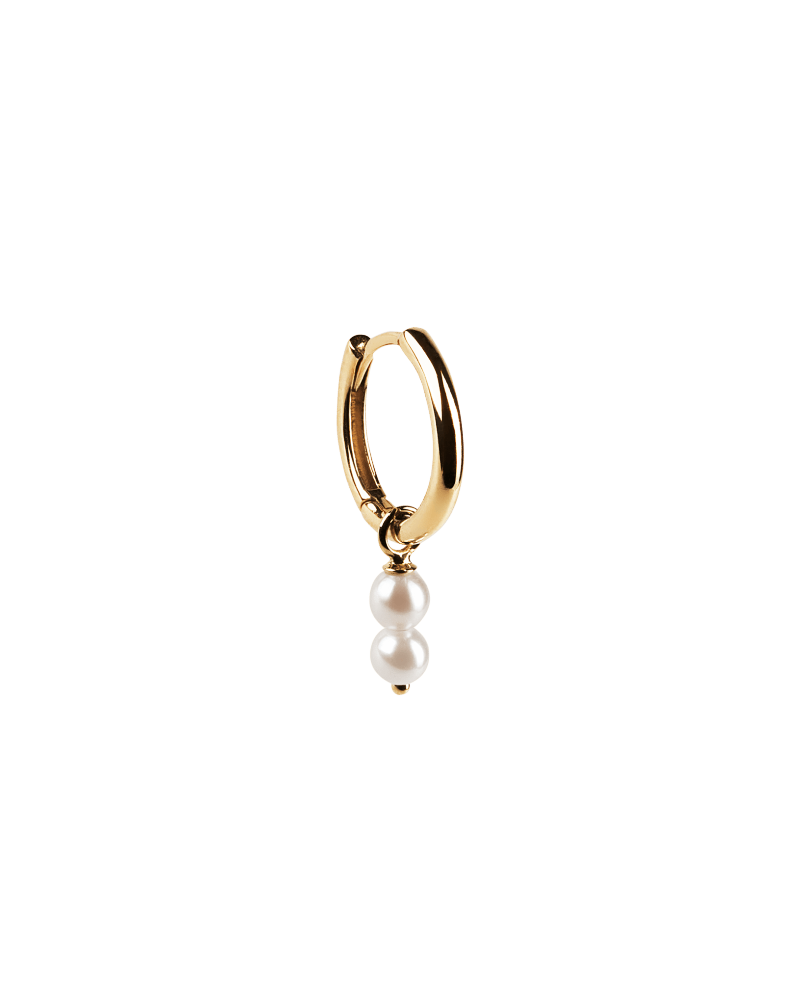 Double Pearl Hoop Charm