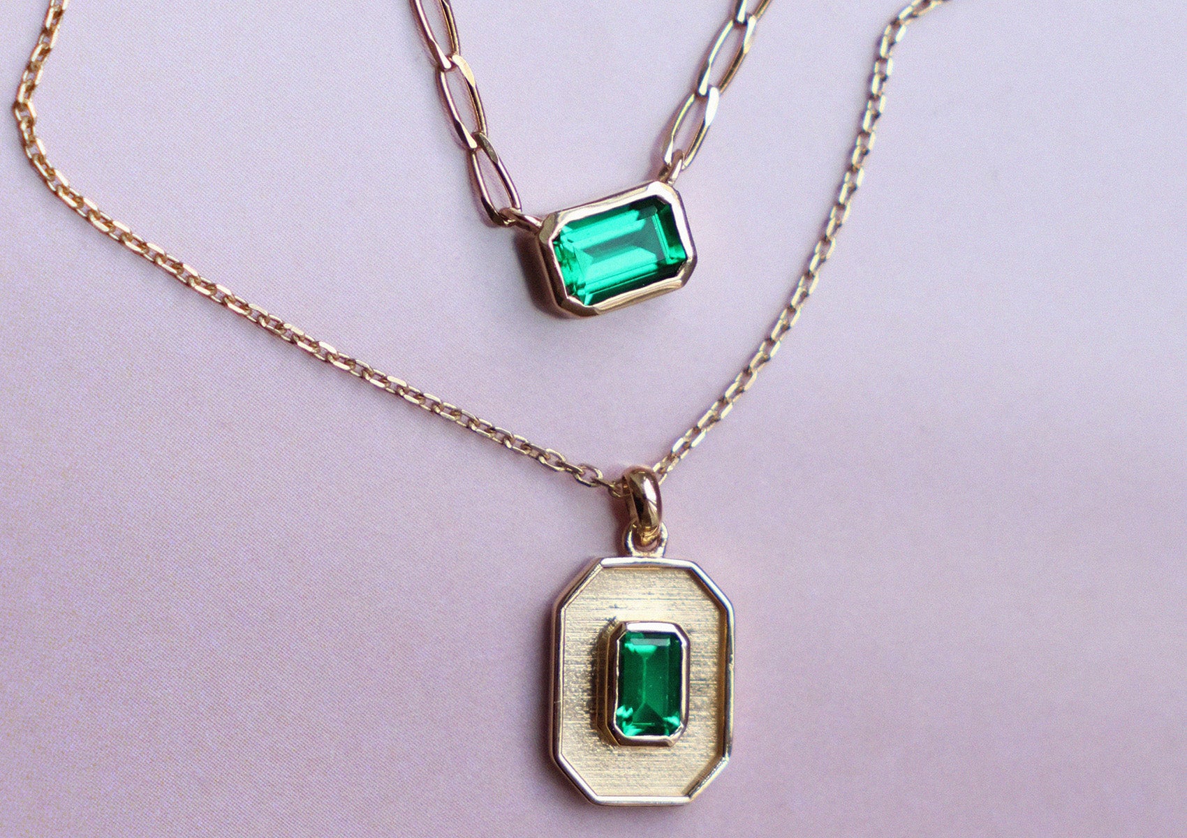 Emerald Amulet Necklace