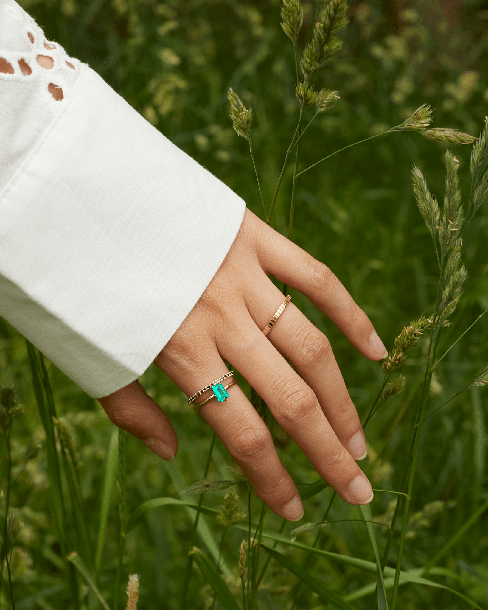 Emerald Solitaire Ring