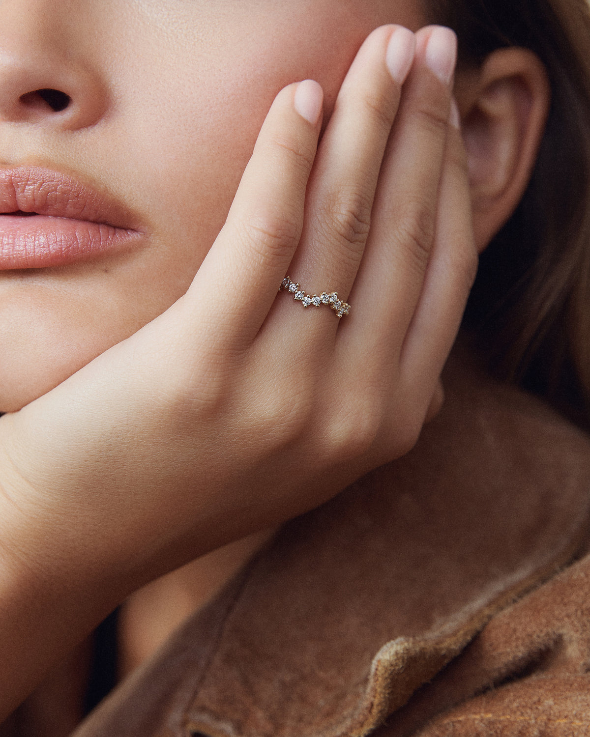 Flowy Diamond Ring
