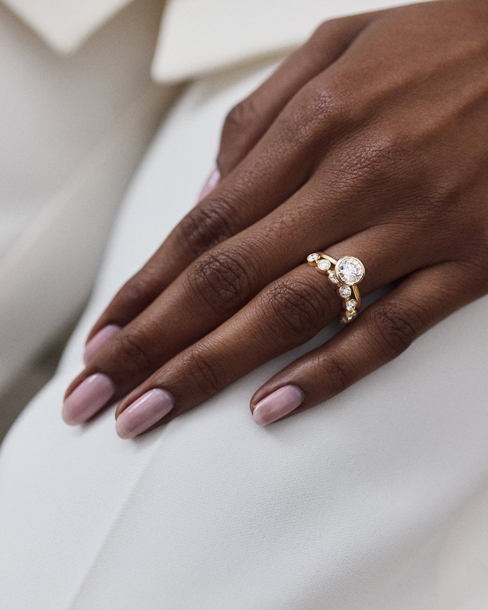 Bold Diamond Bezel Band