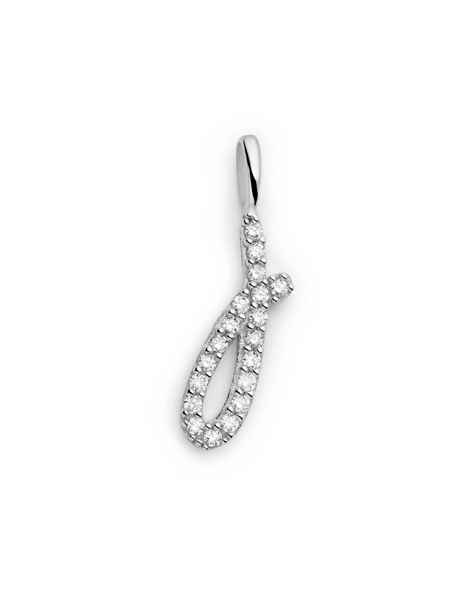 14K Gold Diamond Initial Charm | Akind