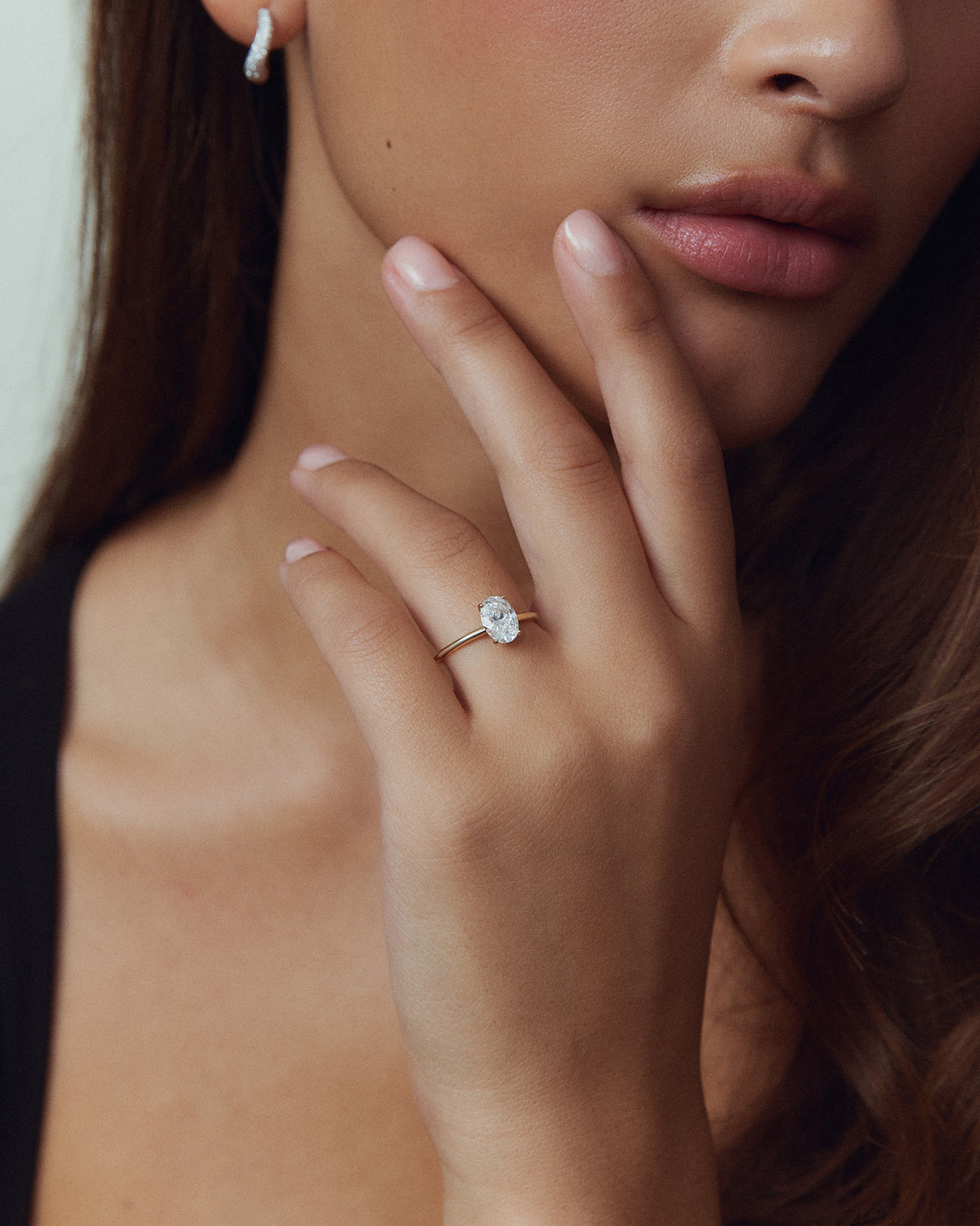 Oval Cut Diamond Ring – 1 ct