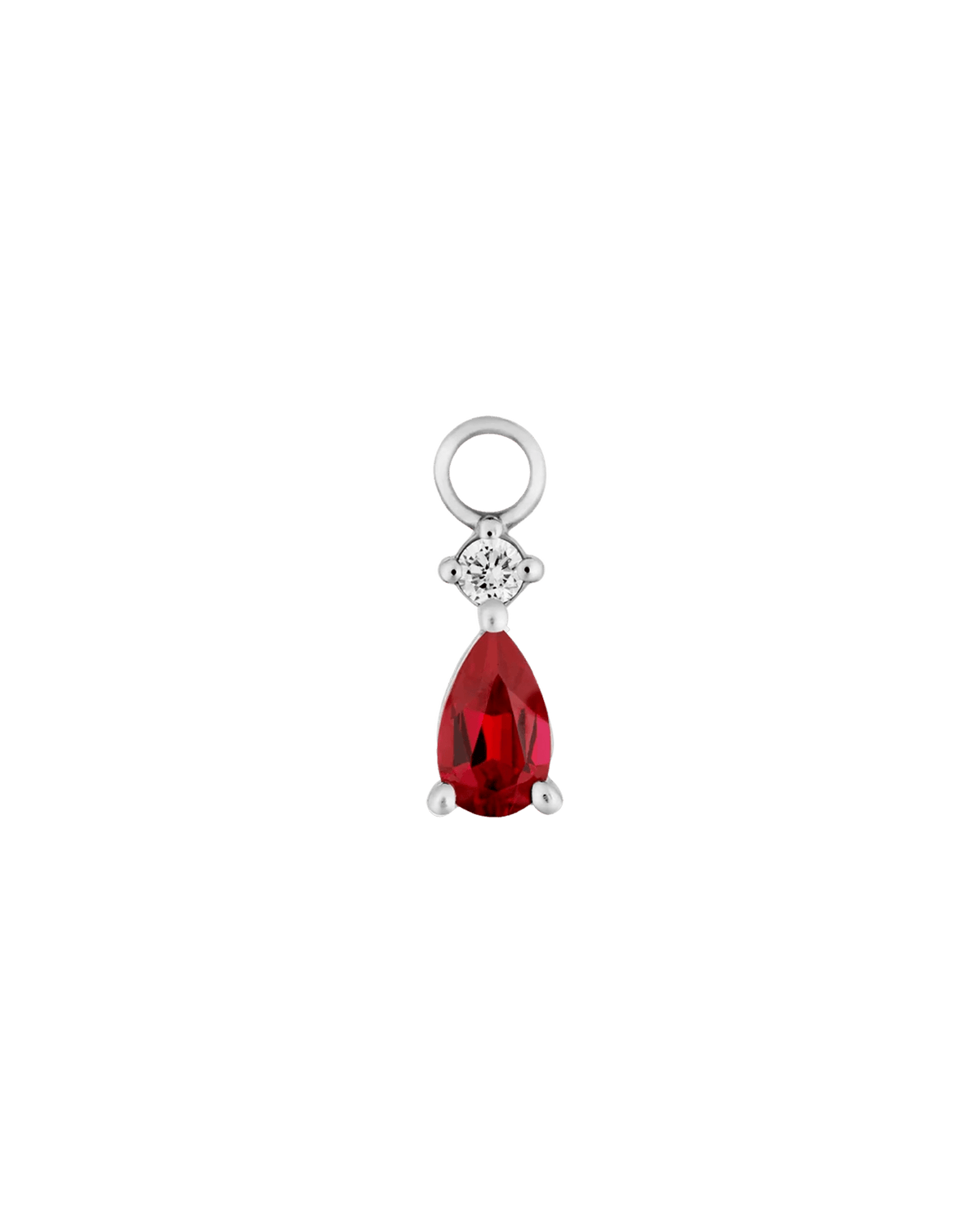 Ruby Hoop Charm