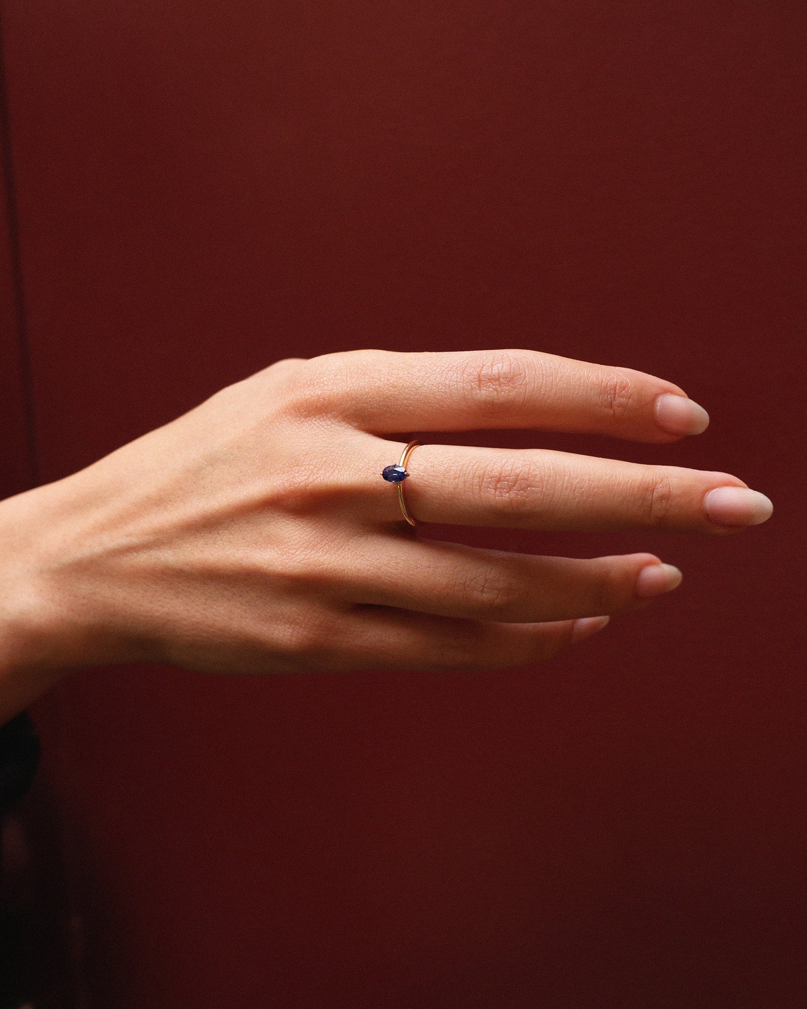 Sapphire Solitaire Ring